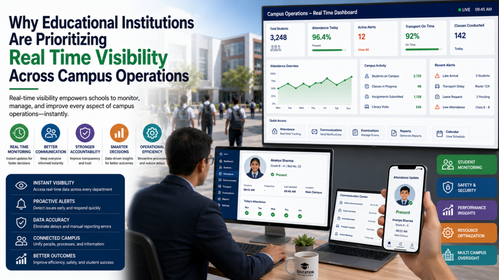Why Educational Institutions Are Prioritizing Real Time Visibility Across Campus Operations Why Educational Institutions Are Prioritizing Real Time Visibility Across Campus Operations